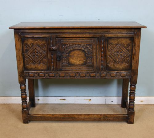Slim Oak Hall Side Table