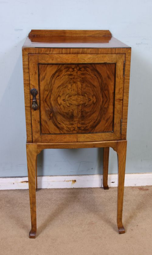 Figured Walnut Side Cabinet