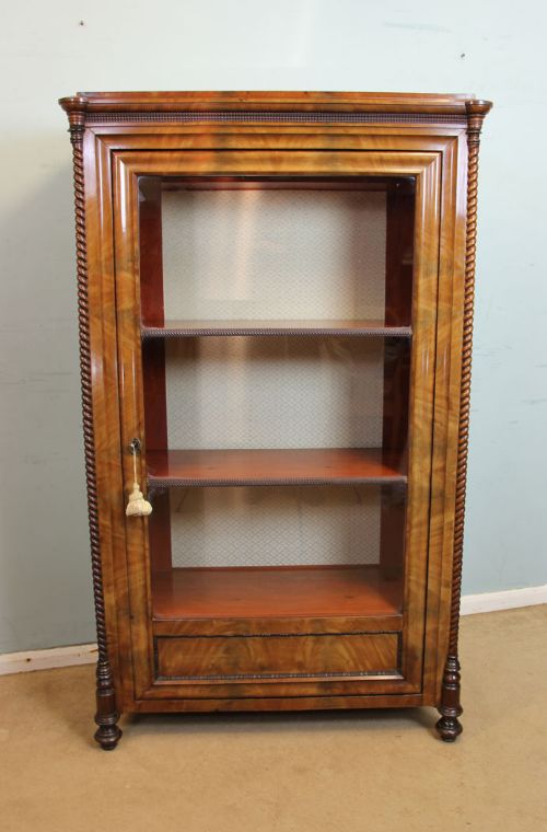 Antique Victorian Mahogany Display Cabinet