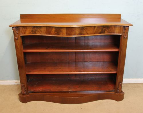 Antique Victorian Open Bookcase