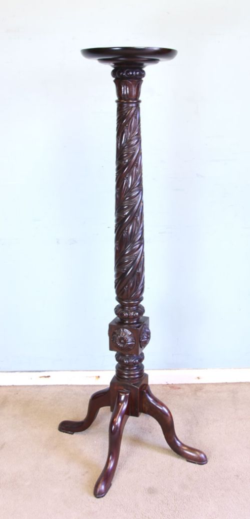 Antique 19th Century Torchiere Plant Stand.