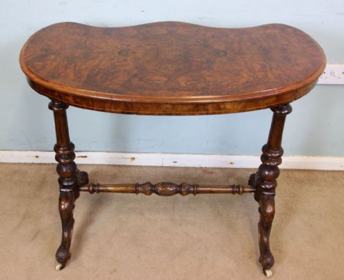 ANTIQUE VICTORIAN BURR WALNUT SIDE OCCASIONAL TABLE - ADDITIONAL PHOTO 6