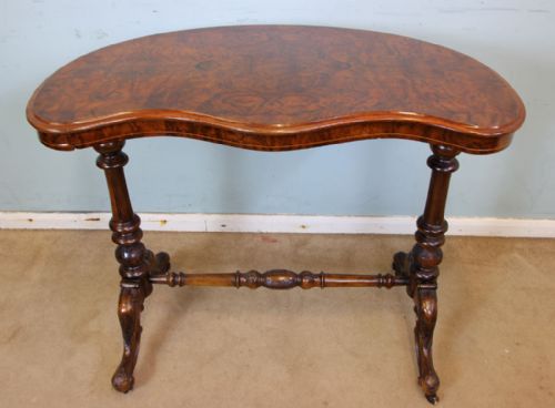 ANTIQUE VICTORIAN BURR WALNUT SIDE OCCASIONAL TABLE - ADDITIONAL PHOTO 9