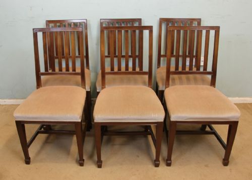 Antique Set of Six Mahogany Dining Chairs