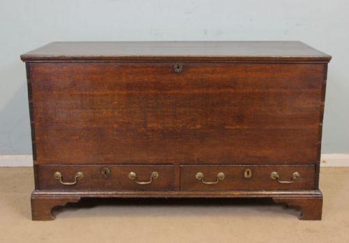 Antique 19th Century Oak Mule Chest