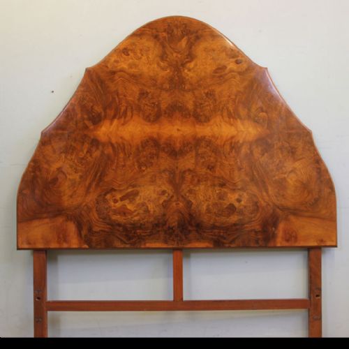 Burr Walnut King Size Shaped Headboard