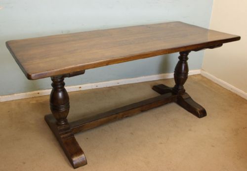 Antique Oak Refectory Farmhouse Dining Table