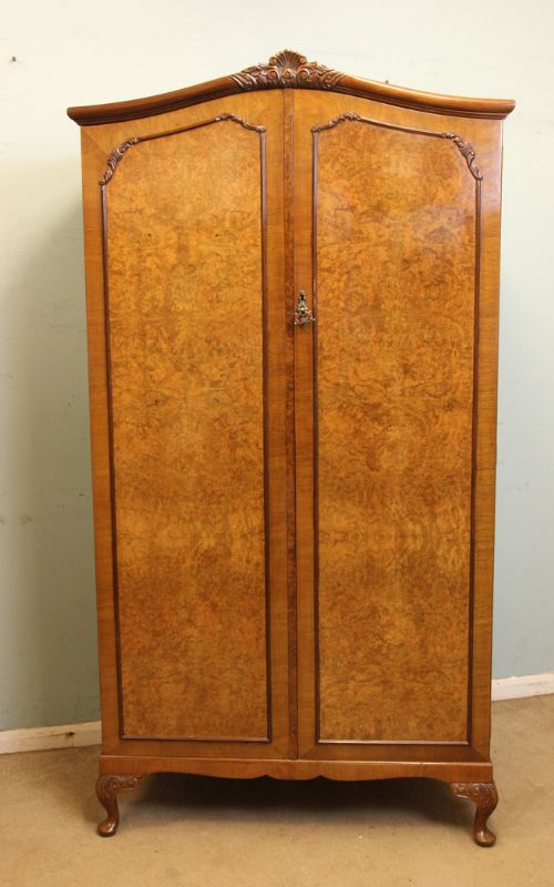 Burr Walnut Double Wardrobe