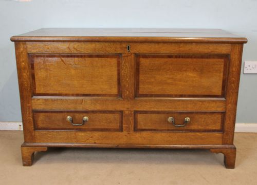 Antique Oak Mule Chest / Coffer