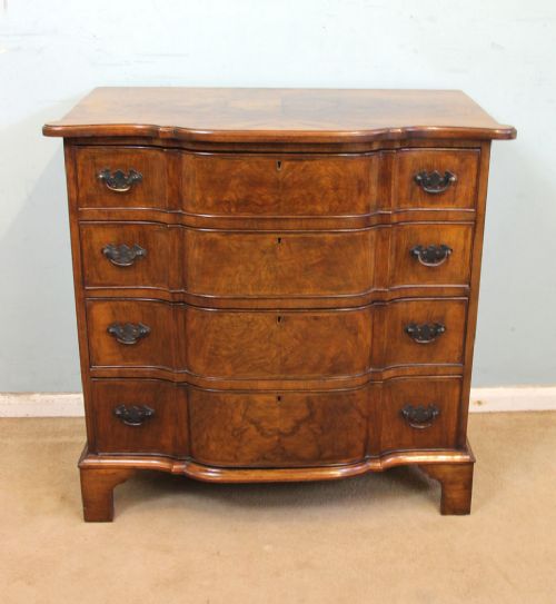 Antique Figured Walnut Chest of Drawers