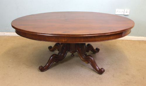 Antique Victorian Mahogany Oval Coffee Table