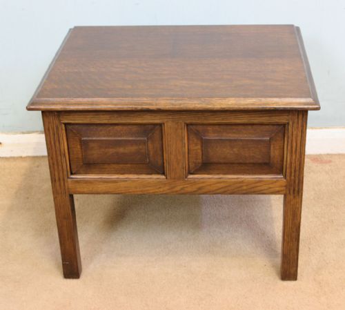 Low Solid Oak Coffee Occasional Table