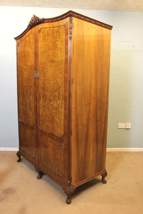 fig 1. Burr Walnut Double Wardrobe