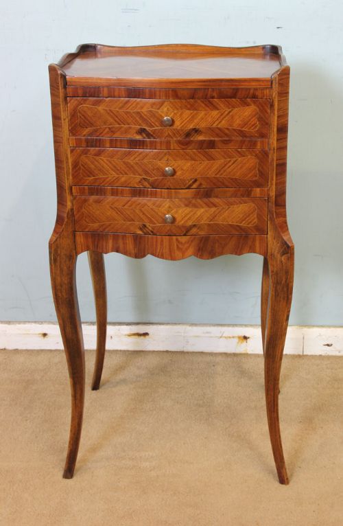 Antique Kingwood Side Table Bedside Table