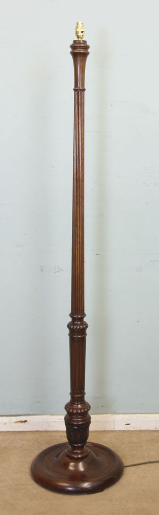 Antique Mahogany Standard Lamp
