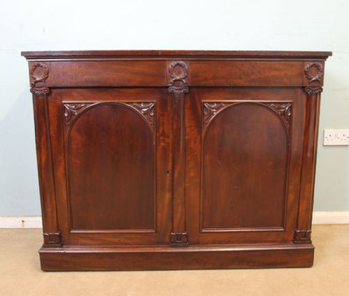 Antique Victorian Mahogany Chiffonier Sideboard Base