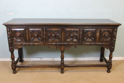 Antique Oak Sideboard Dresser Base