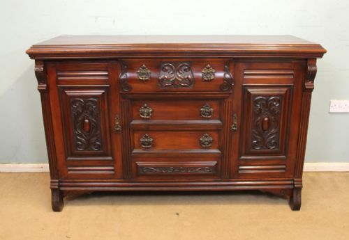 Antique Walnut Sideboard Server Dresser Base