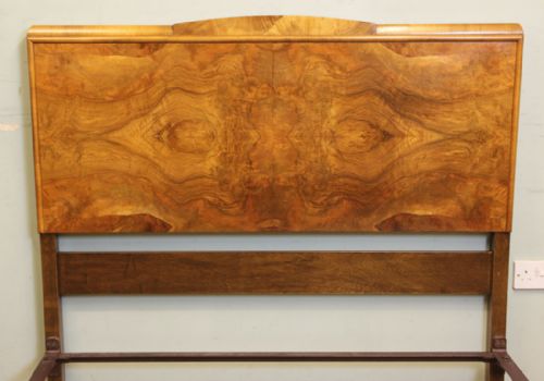 fig 1. Burr Walnut Double Bed