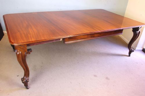 Antique Victorian Large Mahogany Extending Dining Table