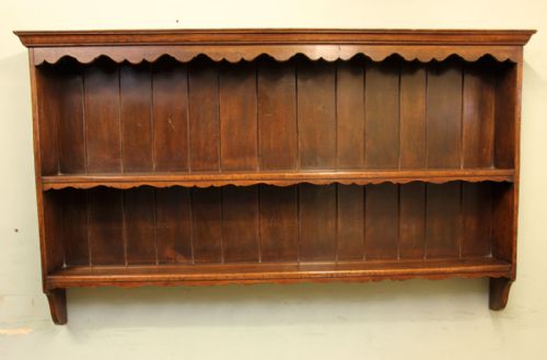 Oak Hanging Plate Rack Wall Shelves