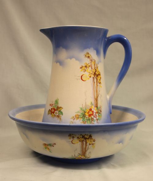 Antique Early 20th Century Jug & Bowl Set.