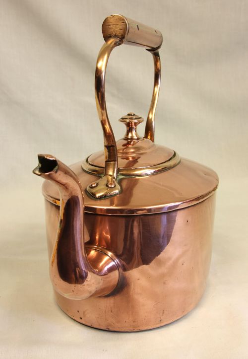 Antique Victorian Copper Kettle
