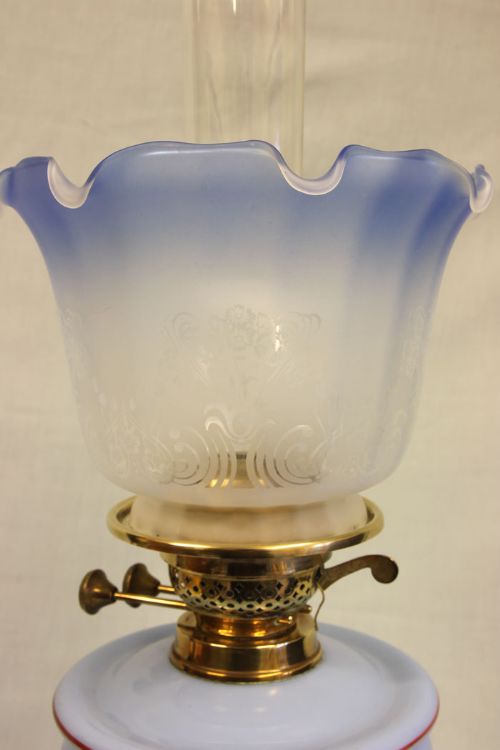 fig 1. Antique Cottage Oil Lamp.