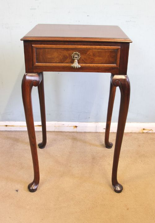 Antique Walnut Occasional Lamp Side Table