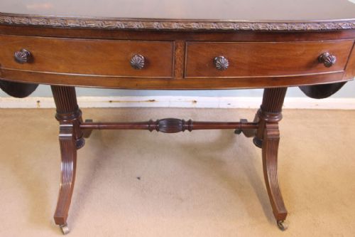 ANTIQUE MAHOGANY SOFA SIDE TABLE - ADDITIONAL PHOTO 1