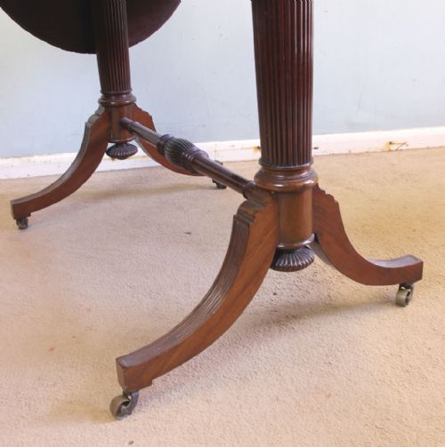 ANTIQUE MAHOGANY SOFA SIDE TABLE - ADDITIONAL PHOTO 6