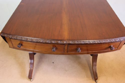 ANTIQUE MAHOGANY SOFA SIDE TABLE - ADDITIONAL PHOTO 9