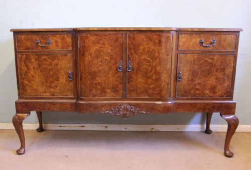 Quality Antique Burr Walnut Sideboard