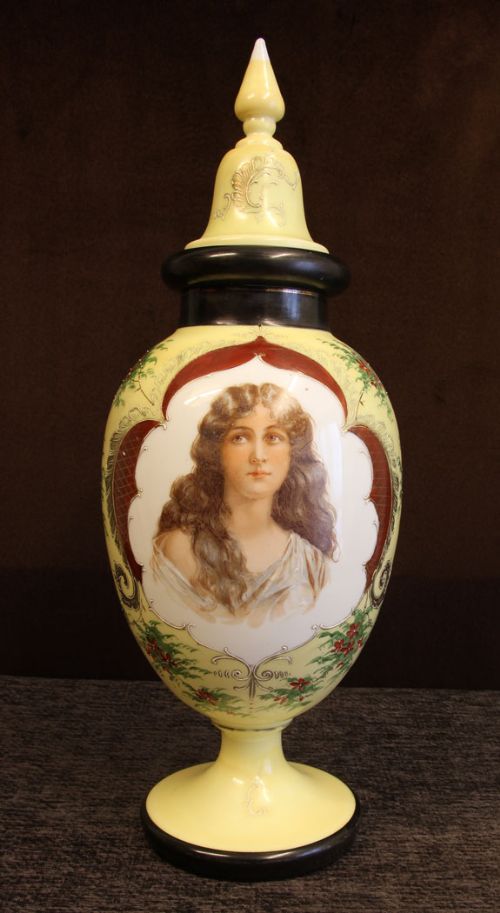 Antique Opaline Glass Vase