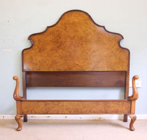 Burr Walnut Double Bed