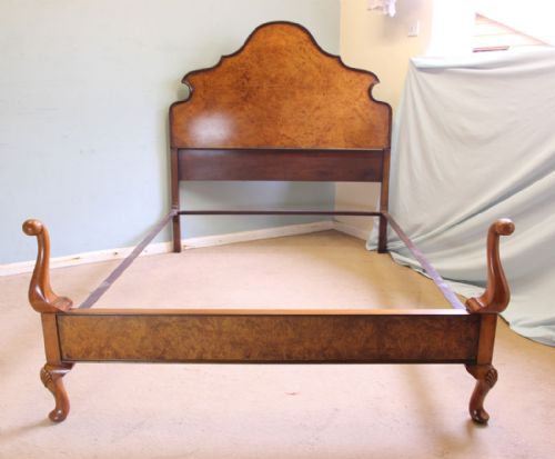 fig 1. Burr Walnut Double Bed