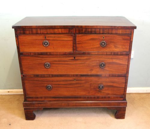 Antique 19th Century Country Mahogany Chest of Drawers