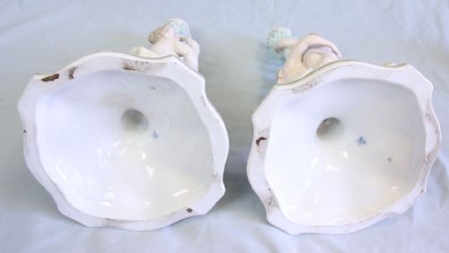 ANTIQUE PAIR GERMAN PORCELAIN CANDELABRAS - ADDITIONAL PHOTO 16