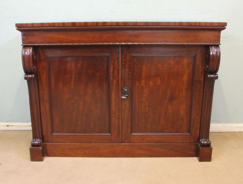 Antique Victorian Mahogany Chiffonier Sideboard Base