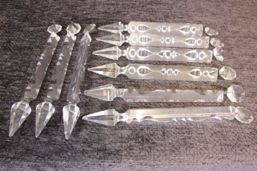 ANTIQUE VICTORIAN CUT GLASS LUSTRE - ADDITIONAL PHOTO 7