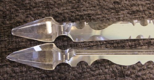 ANTIQUE VICTORIAN CUT GLASS LUSTRE - ADDITIONAL PHOTO 8