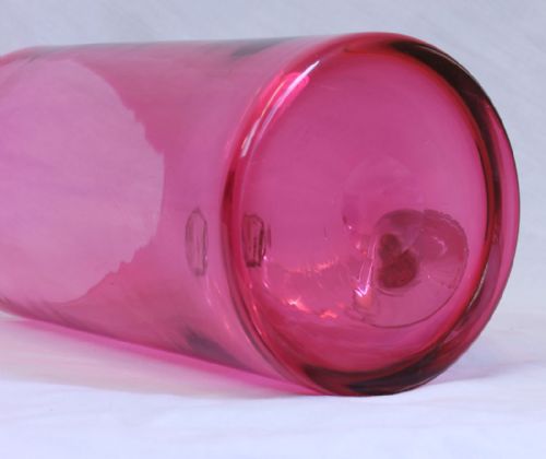 ANTIQUE LARGE CRANBERRY GLASS JUG PITCHER - ADDITIONAL PHOTO 7
