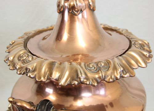 ANTIQUE VICTORIAN COPPER KETTLE SAMOVAR TEA URN - ADDITIONAL PHOTO 8