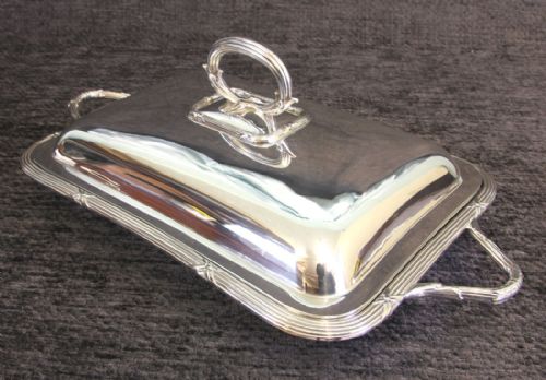 Antique Elkington 3 Piece Silver Plated Warming Tureen