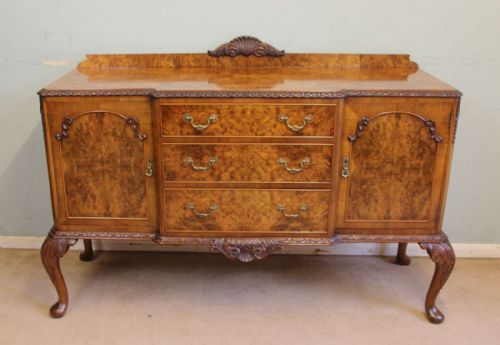 Quality Burr Walnut Sideboard Server