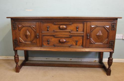 Antique Oak Sideboard Dresser Base