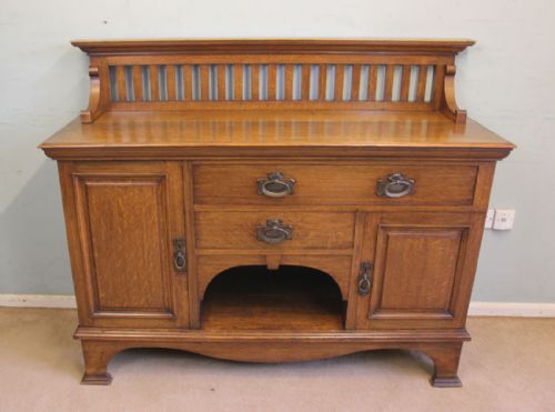Antique Oak Arts Craft Sideboard Maple & Co