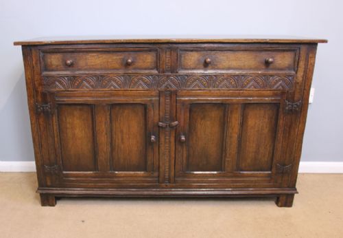 Antique Oak Sideboard Dresser Base