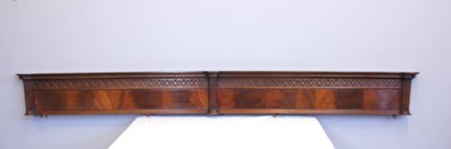ANTIQUE MAHOGANY DECORATIVE PEDIMENT