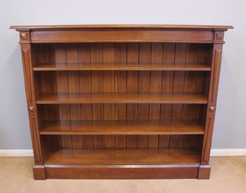 Antique Oak Open Bookcase